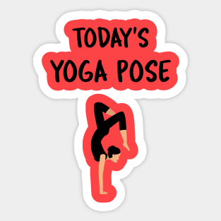 Today's Yoga Pose Sticker